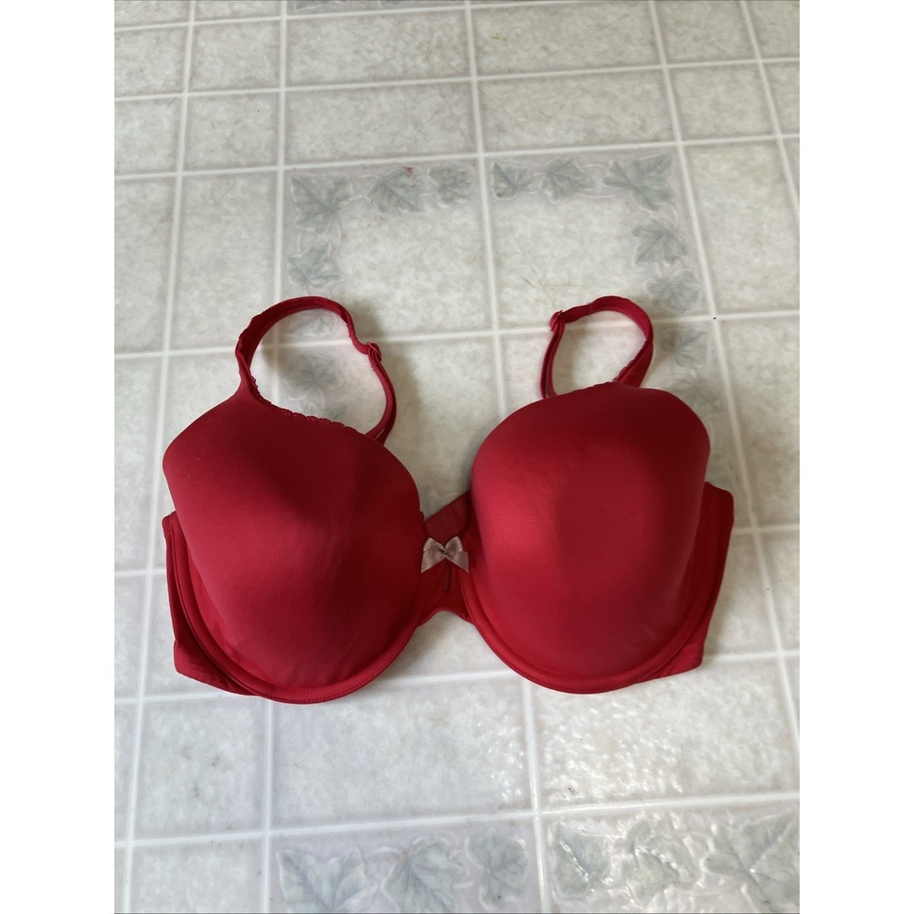 Victoria's Secret Red 38D Body by Victoria Perfect Coverage Lace underwire‎ Bra